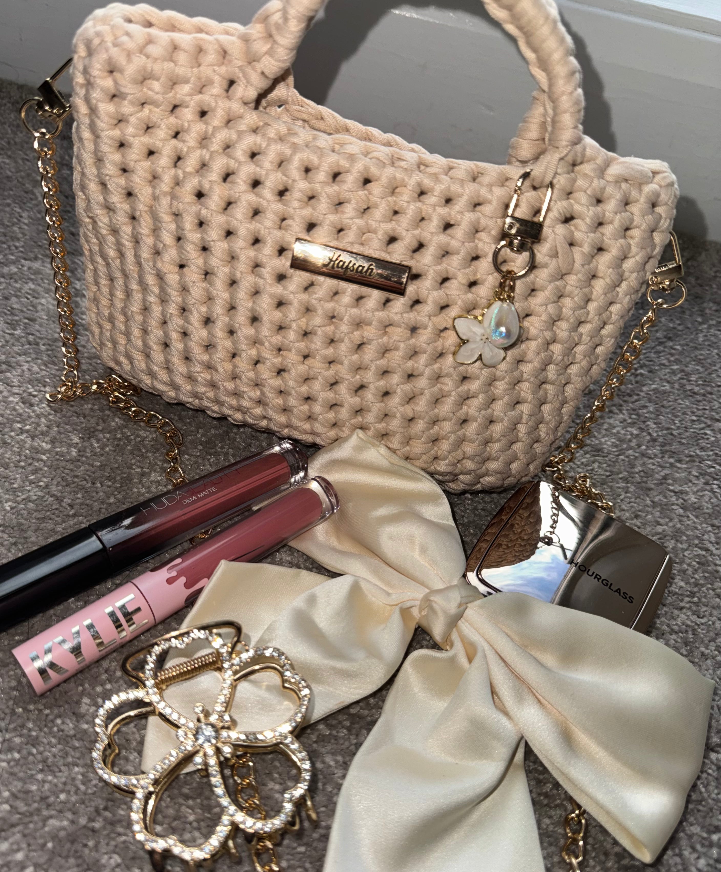 The Classic Chain Bag- Cream