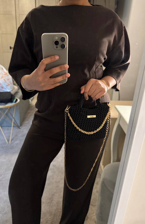 The Classic Chain Bag- Black