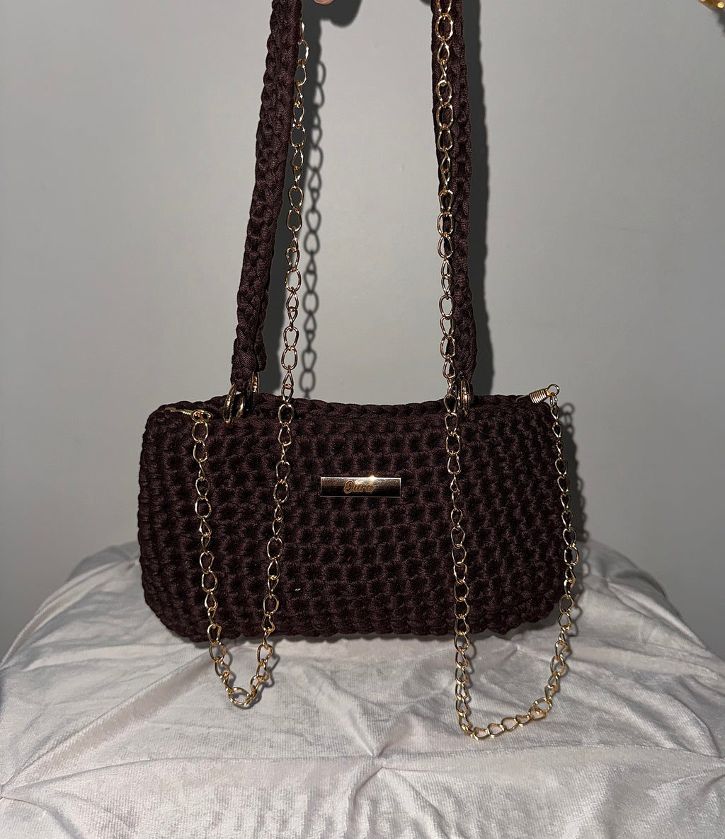 The Classic Chain Bag- Dark Brown