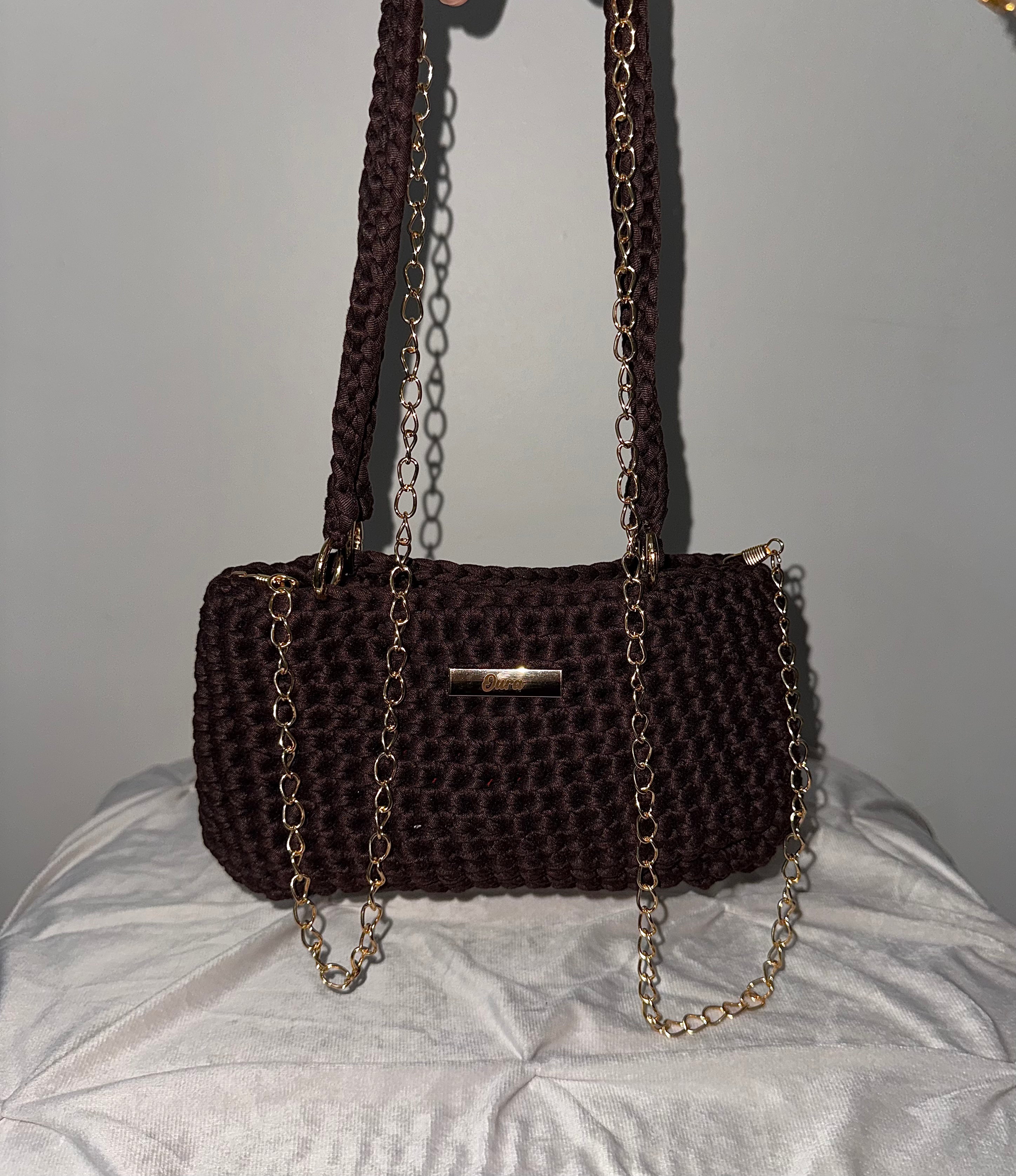 The Classic Chain Bag- Dark Brown