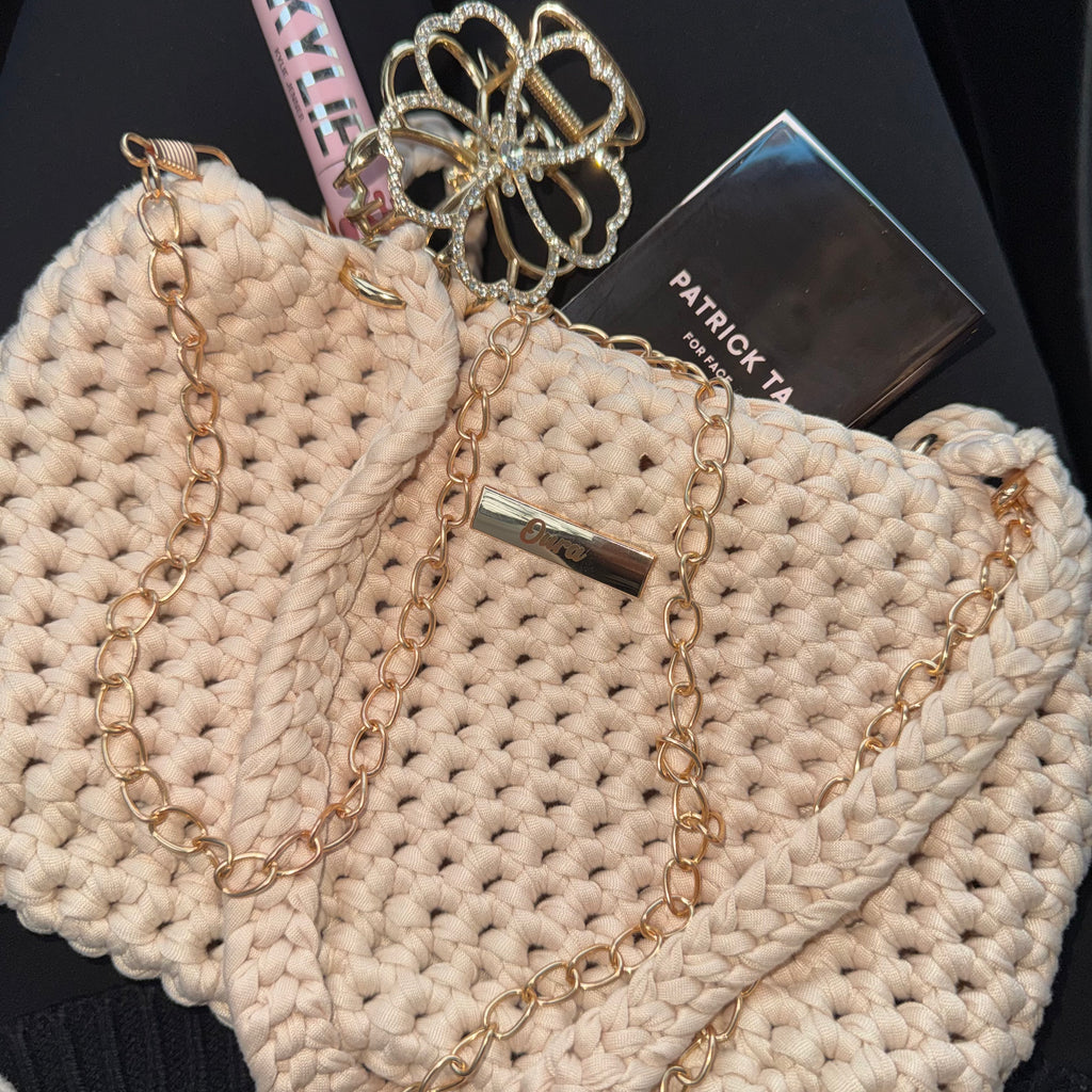 The Classic Chain Bag- Cream