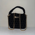 The Jasmine Bag- Black (Rhinestone Details)