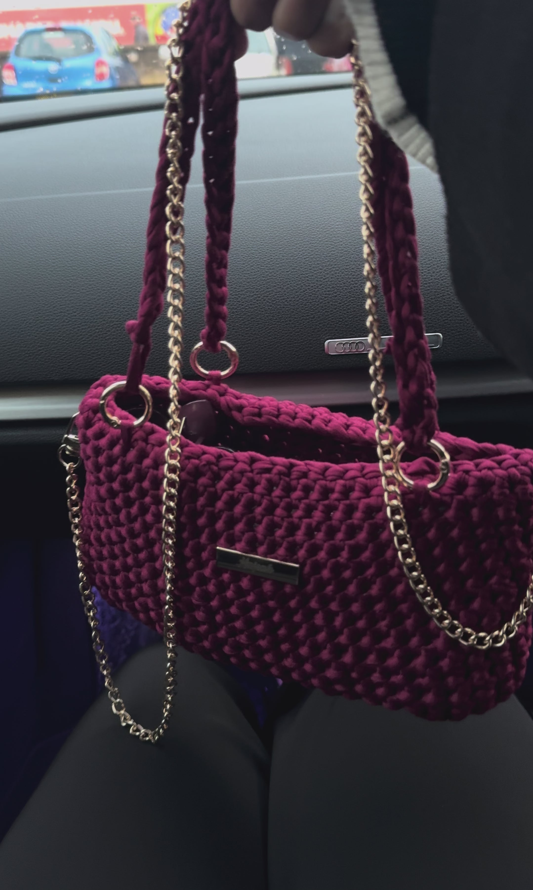The Classic Chain Bag- Burgundy