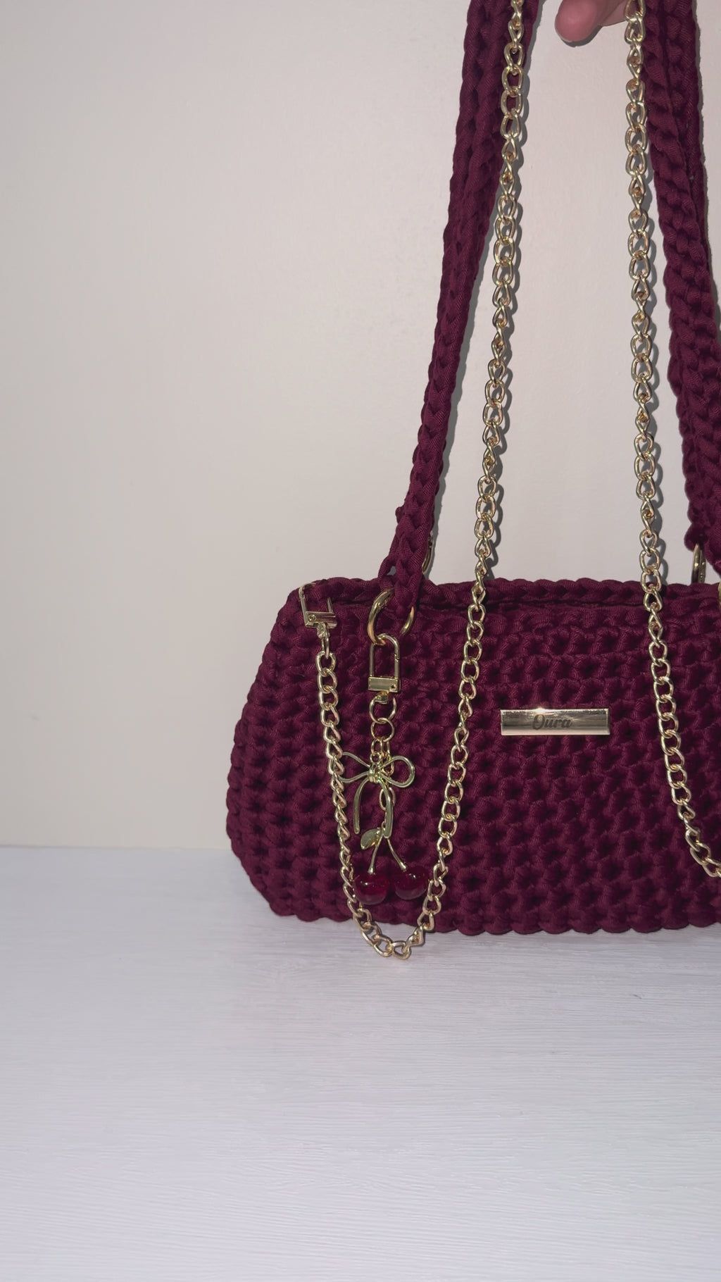 The Classic Chain Bag- Burgundy