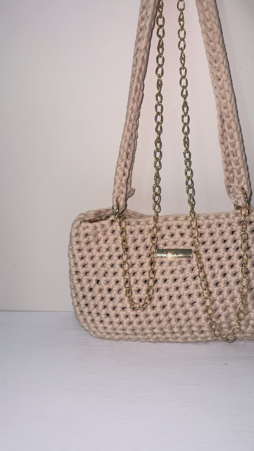 The Classic Chain Bag- Cream